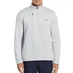 NWT Callaway Men's Quarter Zip Pullover Sweatshirt (Gray Dawn)